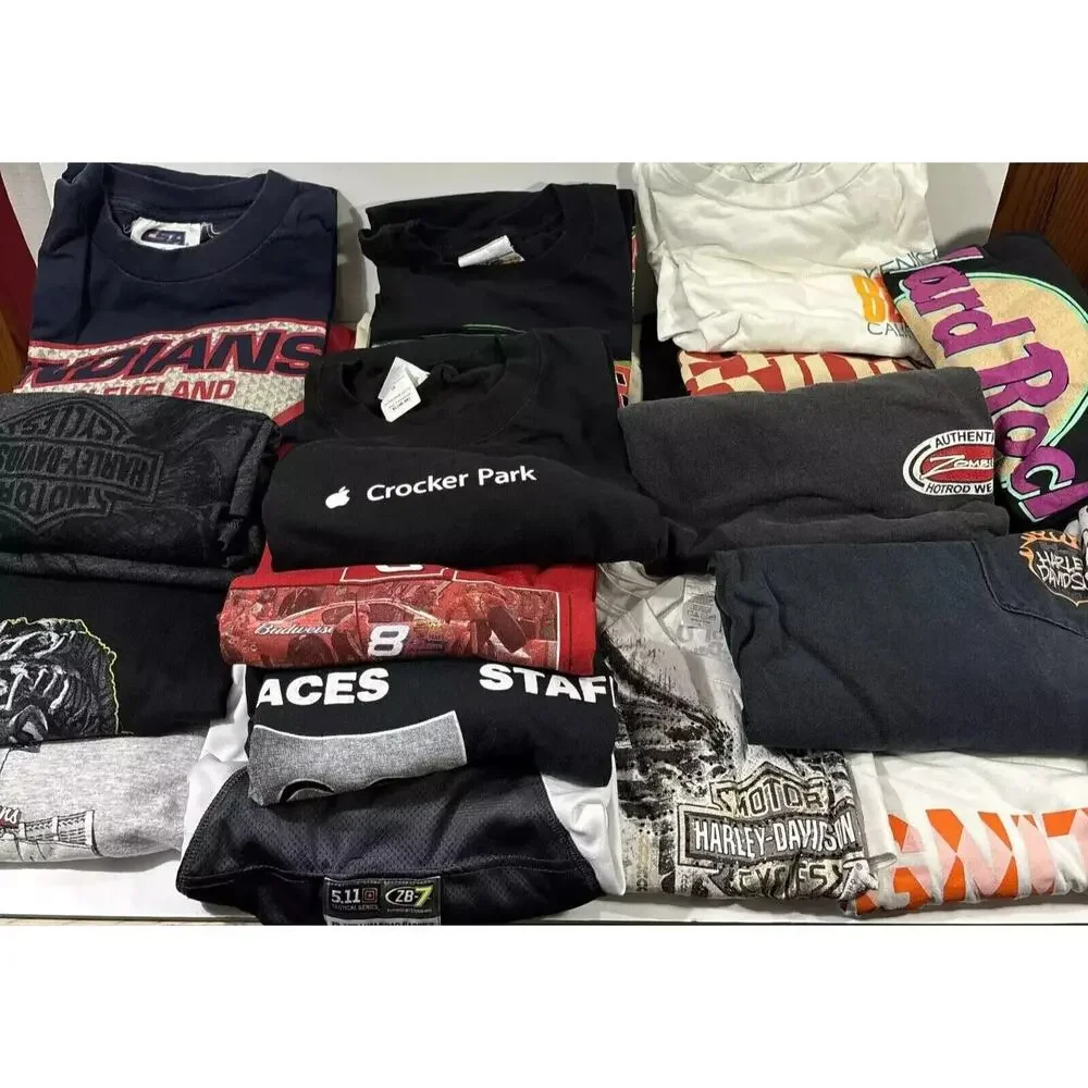 Lot of 5 Random Men's Graphic Tees T-Shirts LIQUIDATION Size M - Picture 7 of 12
